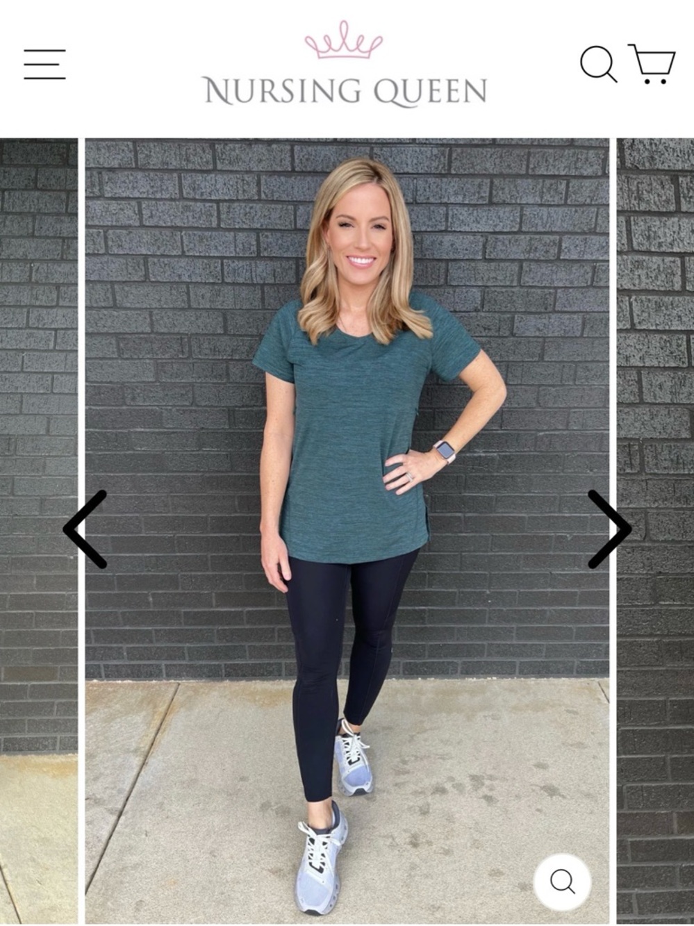 Nursing Queen NURSING WORKOUT T-SHIRT 2.0 - BLACK